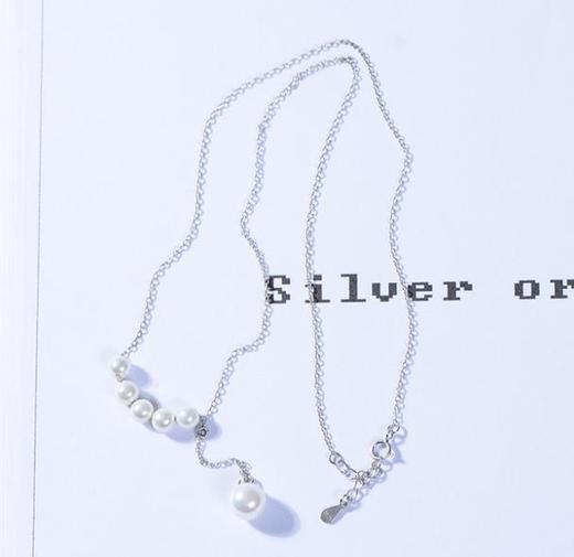 【首饰】珍珠项链S925纯银项饰网红简约 商品图2
