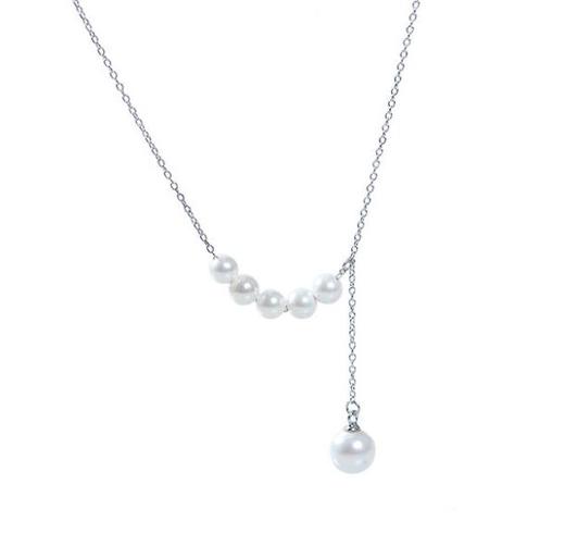 【首饰】珍珠项链S925纯银项饰网红简约 商品图4