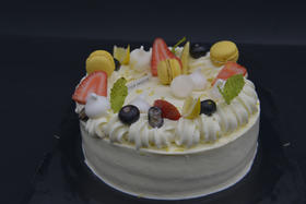 奶油水果蛋糕 CREAMY FTRUIT CAKE（24小时之后发货，急单联系客服）生日蛋糕