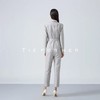 19AWK07新款大理石灰不规则分割腰带西装连体裤子女气质女装 商品缩略图2