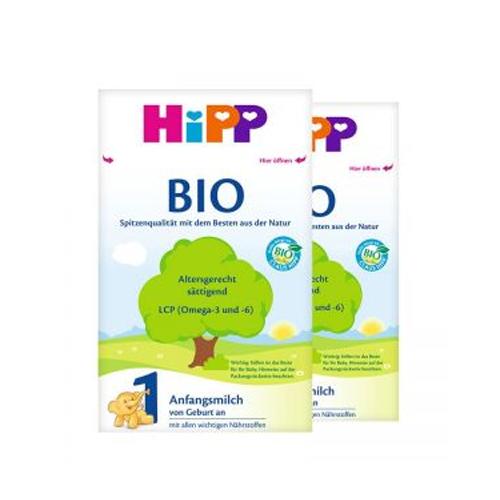 【两盒装包邮】保税区直发 德国喜宝Hipp BIO婴幼儿奶粉 有机1段(3-6个月) 600g 商品图0