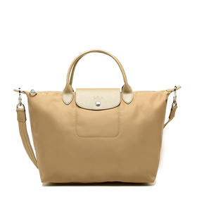 【香港直邮】Longchamp 珑骧 女士金色织物单肩手提斜挎包 1515578124