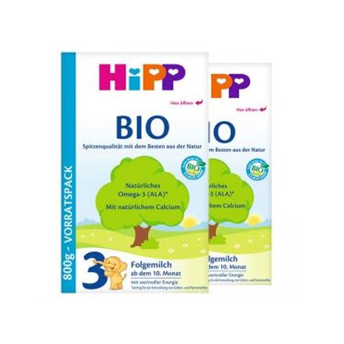 【两盒装包邮】保税区直发 德国喜宝Hipp BIO婴幼儿奶粉 有机3段(10-12个月) 600g 商品图0