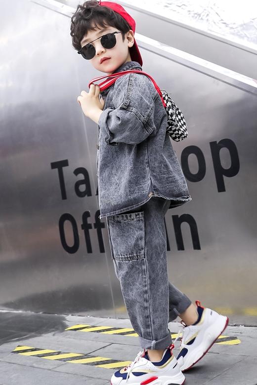 裁缝学苑 TG01韩版牛仔两件套1:1实物服装纸样图纸牛皮纸样已切割 商品图3