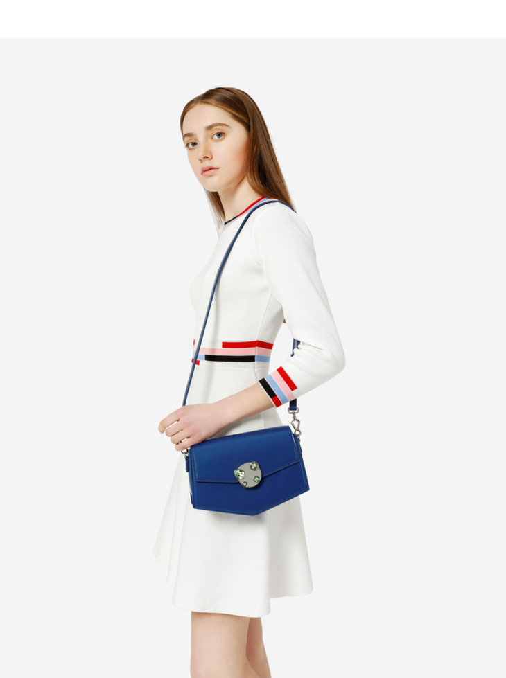 charleskeith单肩包ck220700837蝴蝶结编织肩带饰女士肩包