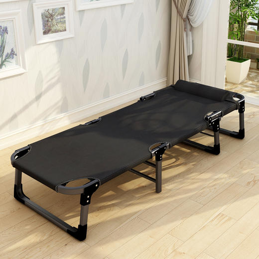 双鑫达 折叠床 躺椅单人床办公室午睡午休床陪护床 加宽至67cm 加粗管 B-25 商品图0