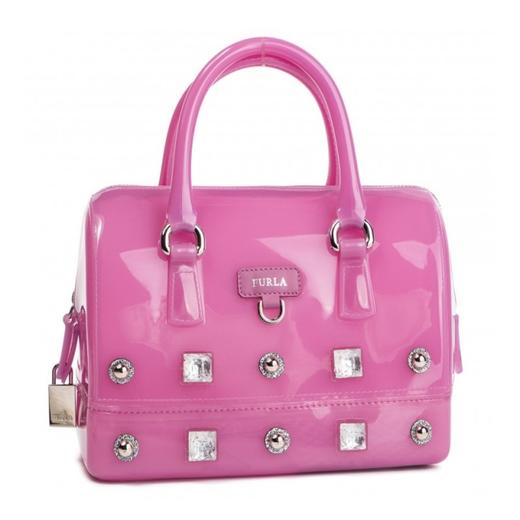 【香港直邮】QH Furla 芙拉 女士果冻粉PVC手提包 992852 商品图0