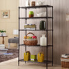 美之高 五层家用轻型储物架室置物架网格厨房置物架 落地架75*35*150cm 客厅五层置物架经典黑 商品缩略图0