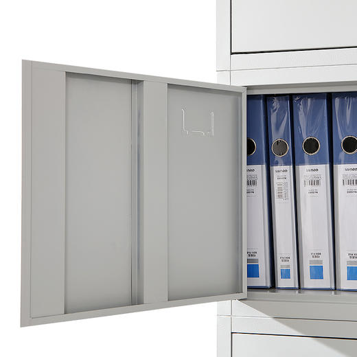 欧宝美文件柜办公柜钢制铁皮柜资料柜带锁文件柜财务凭证柜分五节档案柜 商品图4