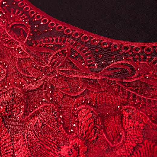 YZL-869秋季新款印花刺绣长袖连衣裙 商品图2