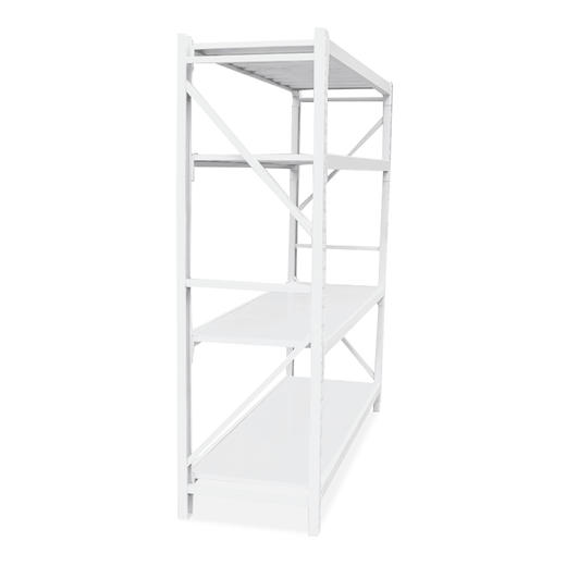 中伟仓储货架超市仓库架展示架中型2米四层主架白色款2000*600*2000mm 商品图4