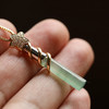 高冰种晴水飘绿花翡翠仙女棒魔法棒18k黄金钻石镶嵌 商品缩略图8