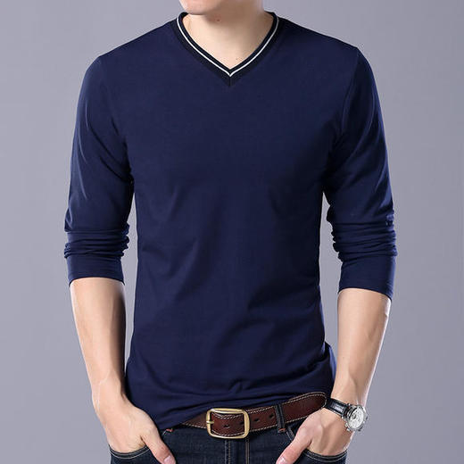 DDZ-XL8812新款2019男宽松圆领长袖t恤 商品图0