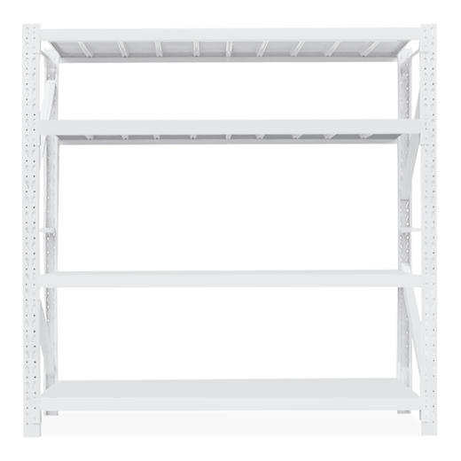 中伟仓储货架超市仓库架展示架中型2米四层主架白色款2000*600*2000mm 商品图3