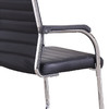 奈高办公家具电脑椅会议椅职员椅皮会客椅质弓形椅黑色 商品缩略图2