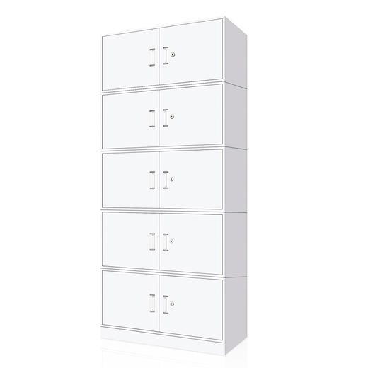 洛克菲勒 文件柜铁皮柜办公柜档案柜凭证柜资料柜带锁 商品图0