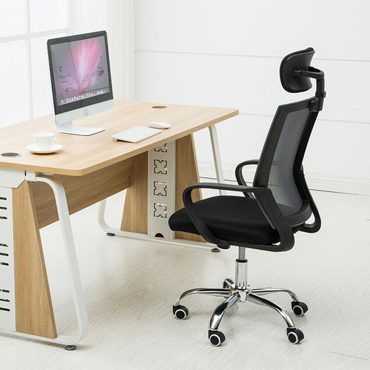 伯力斯（BECAUSES）MD-083 电脑椅家用办公椅子 网布转椅办公职员椅舒适书房椅子 商品图2