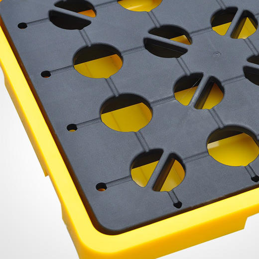 中伟化学品防渗漏托盘卡板油桶防漏托盘聚乙烯化学品接油盘盛漏平台两桶装1300*660*150mm 商品图1