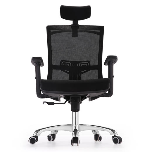 中伟电脑椅办公椅子人体工学椅家用转椅网椅时尚座椅休闲椅子黑色网背 商品图0