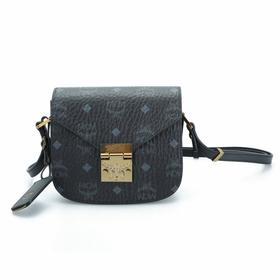 【一般贸易】MCM 经典翻盖款单肩背斜跨包MWS6APA04BK001