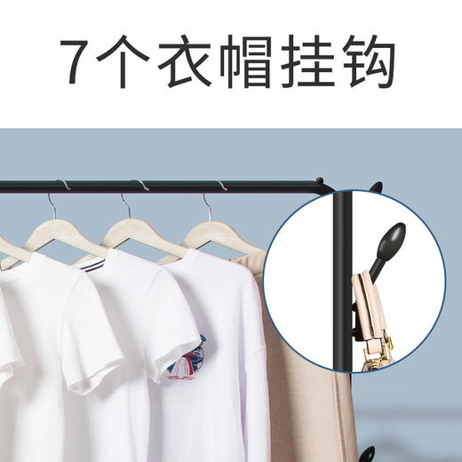 枫尚 晾衣架落地晒衣架单杆衣服架子挂衣架阳台晾衣杆户外晾晒架室内1.5米 1150GB 商品图1