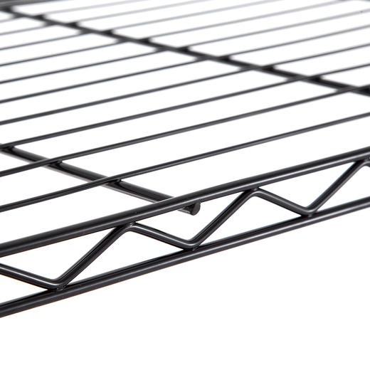 美之高 五层家用轻型储物架室置物架网格厨房置物架 落地架75*35*150cm 客厅五层置物架经典黑 商品图7