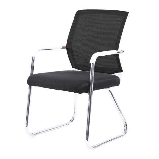 中伟电脑椅会议桌办公椅家用网布椅子-黑色 商品图5