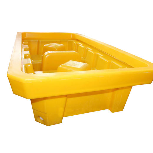 中伟化学品防渗漏托盘卡板油桶防漏托盘聚乙烯化学品接油盘盛漏平台两桶装1300*660*150mm 商品图2