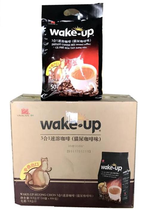 【咖啡】*越南进口咖啡 威拿wake up三合一猫屎咖啡味850克袋装 商品图4