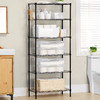 溢彩年华 六层厨房置物架 落地货架子储物收纳架 55x30x175cm移动书架微波炉架花架浴室架子 DKI2-173M 商品缩略图2