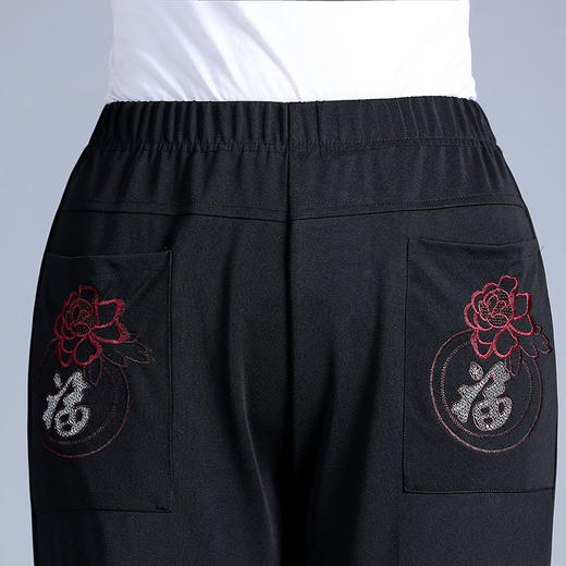 WS-09A1966新款秋季民族风绣花休闲裤 商品图2