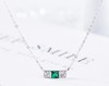 【首饰】小方形S925纯银时尚创意锁骨链 商品缩略图0