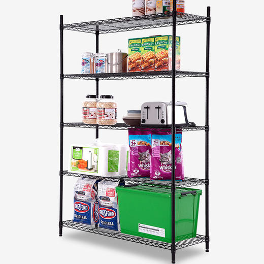 美之高  置物架金属家用收纳架仓储货架展示架重型仓储置物架货架家用五层货架 45*120*175cm 商品图7