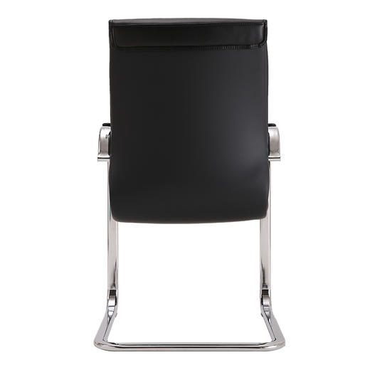 中伟电脑椅会议椅家用弓形脚办公椅子洽谈椅会客椅加厚钢架款-黑色 商品图4