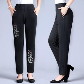 WS-09A1966新款秋季民族风绣花休闲裤