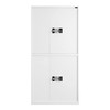 金经金属电子保密柜铁皮柜档案柜钢制密码锁文件柜办公柜暖白双节柜 商品缩略图0