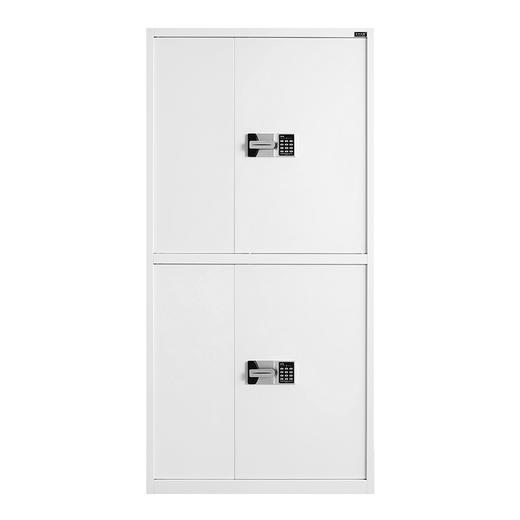 金经金属电子保密柜铁皮柜档案柜钢制密码锁文件柜办公柜暖白双节柜 商品图0