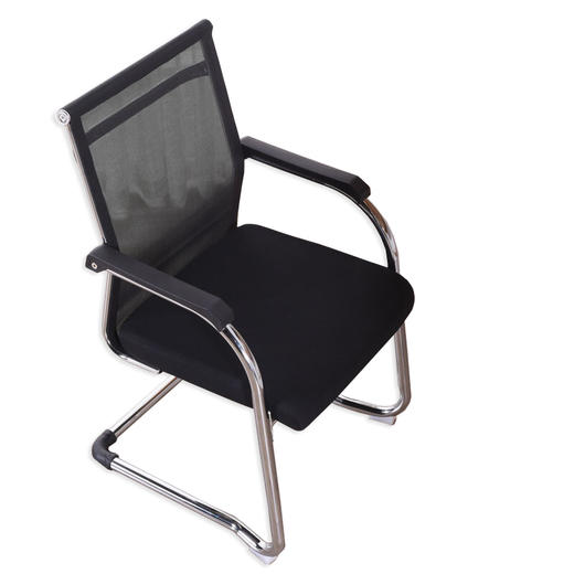 奈高办公家具电脑椅办公椅会议椅职员椅网布弓形椅黑色 商品图2