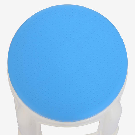 华恺之星 凳子休闲椅子 小板凳子圆凳 加厚塑料凳子 蓝色 商品图3