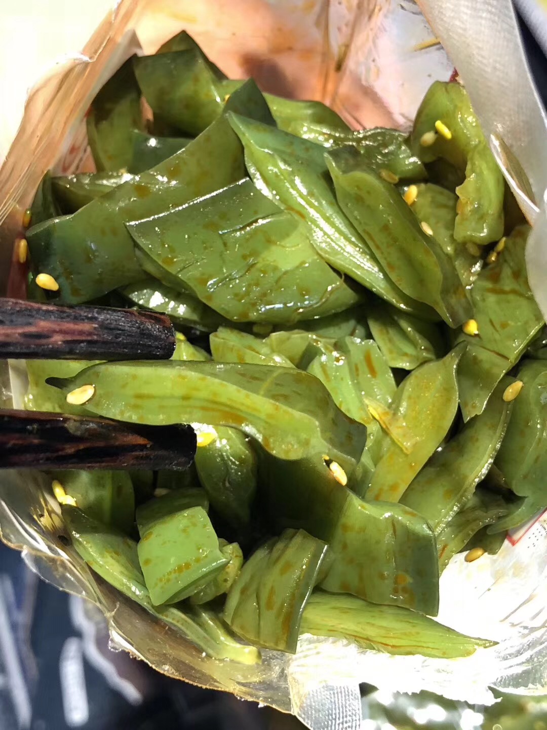 周四取货：【裙带菜梗段（香辣味）】美味的深海海鲜蔬菜！