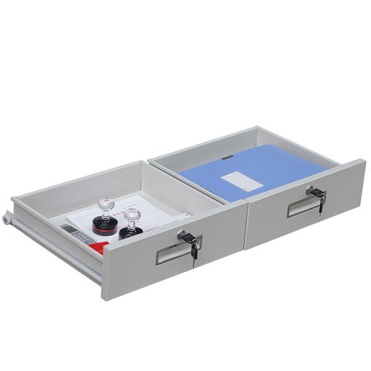 钱柜矮柜储物柜办公文件柜铁皮柜子资料柜活动柜带锁 商品图2