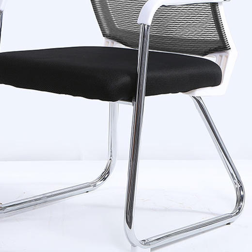 奈高电脑椅办公椅职员网椅会议椅弓形椅子家用电脑椅子休闲椅 灰色 商品图4