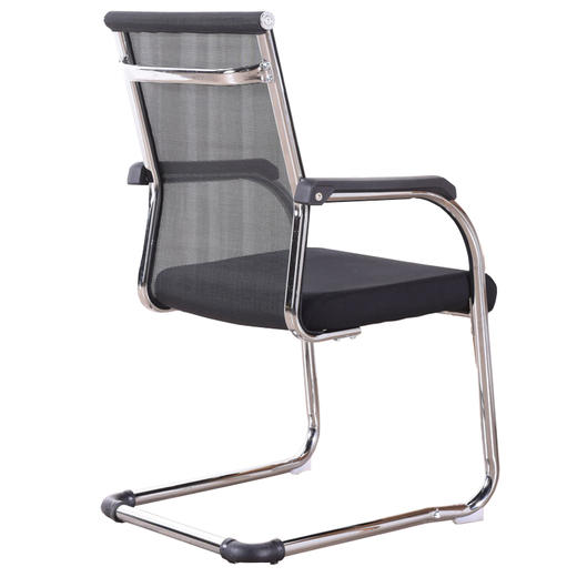 奈高办公家具电脑椅办公椅会议椅职员椅网布弓形椅黑色 商品图3