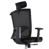 中伟电脑椅办公椅子人体工学椅家用转椅网椅时尚座椅休闲椅子黑色网背 商品缩略图3
