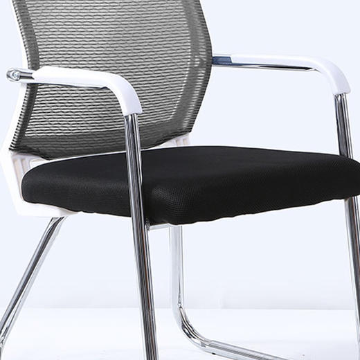 奈高电脑椅办公椅职员网椅会议椅弓形椅子家用电脑椅子休闲椅 灰色 商品图3