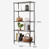 美之高 五层家用轻型储物架室置物架网格厨房置物架 落地架75*35*150cm 客厅五层置物架经典黑 商品缩略图3