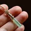 高冰种晴水飘绿花翡翠仙女棒魔法棒18k黄金钻石镶嵌 商品缩略图7