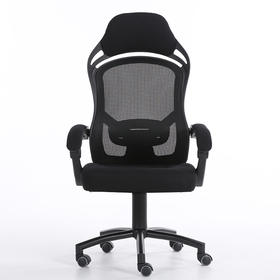 中伟电脑椅午休椅办公椅子人体工学椅家用转椅网椅时尚座椅休闲椅子黑框