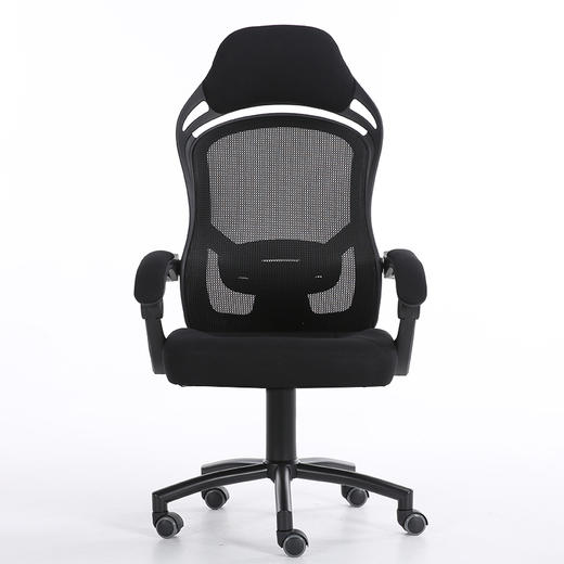 中伟电脑椅午休椅办公椅子人体工学椅家用转椅网椅时尚座椅休闲椅子黑框 商品图0