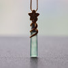 高冰种晴水飘绿花翡翠仙女棒魔法棒18k黄金钻石镶嵌 商品缩略图9